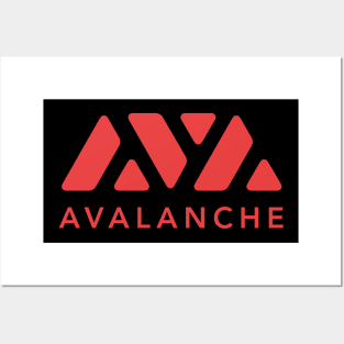 Avalanche  Crypto Cryptocurrency AVAX  coin token Posters and Art